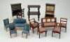 Collection of dolls house furniture, circa 1880,