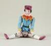 A small all-bisque Boy in moulded costume, German 1870s,