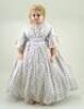 Poured wax shoulder head doll, English circa 1880,