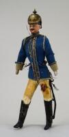 Rare Gentleman Soldier bisque shoulder head doll, German circa 1910,