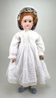 Tete Jumeau bisque head Bebe doll, size 12, French circa 1890,