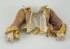 Rare early 18th century English wooden doll dress, - 3