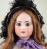 Tete Jumeau bisque head Bebe doll, French circa 1900, - 2