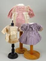 Three good 1890s style dolls dresses,