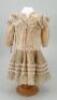 Pale pink and cream silk dress for French Bebe, circa 1890, - 2