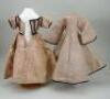 Two French fashion doll dresses, circa 1860, - 2