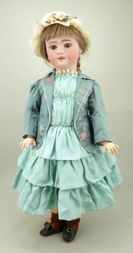 Large Simon & Halbig DEP bisque head doll, German circa 1910,