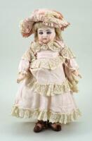 All original J.D Kestner 192 bisque head doll, German circa 1890,