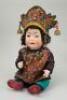 Rare J.D Kestner 243 oriental bisque head character doll, German circa 1910,