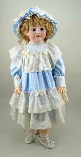 Handwerck/Halbig bisque head doll, circa 1910,