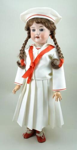 A.M 390 bisque head doll, circa 1910,