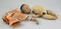 A.M ELLAR bisque head Oriental Baby doll, German circa 1915,