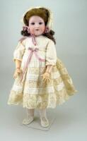 A.M 390 bisque head doll, German circa 1915,