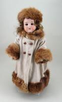 A.M 390 bisque head doll, German circa 1915,