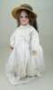 A.M 390 bisque head doll, German circa 1915,