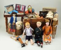 Collection of various dolls, accessories and related items,