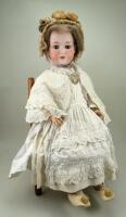 Large A.M 390 bisque head doll, German circa 1910,