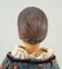 Carved wooden headed child doll by Huggler, Swiss 1920s, - 3