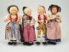 Four Baitz dolls, Austrian,