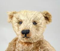 Early good light brown mohair Steiff Teddy bear, German circa 1909,