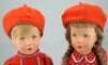 A superb pair of Kathe- Kruse doll VII boy and girl dolls, German, late 1940s, - 2