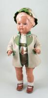 Rheinische Gummi celluloid doll, German circa 1920,