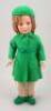 Good Lenci felt doll with skipping rope in original clothes, Italian, circa 1930s,