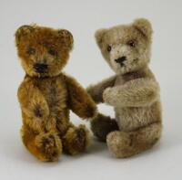 Two Schuco miniature mohair Teddy bears, 1930s/50s,