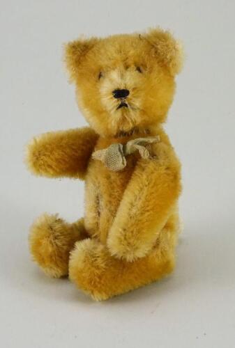 Schuco miniature Yes/No mohair Teddy Bear, 1950s,