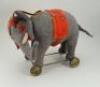 A good grey felt Schuco Roller Yes/No Elephant on wheels, German 1920s, - 2