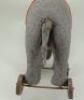 A good grey felt Schuco Roller Yes/No Elephant on wheels, German 1920s, - 4