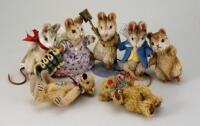 Four R.John Wright Beatrix Potter miniature figures,