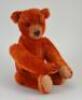 A rare early red mohair Teddy bear, German circa 1910,