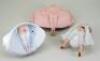 Three Bawdy china naughty novelties flipper trinket dishes, German circa 1905, - 2