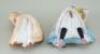 Two Bawdy naughty novelties flipper trinket dishes, German circa 1905, - 2