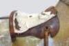 A good and large carved and painted wooden rocking horse on bow rockers, possibly F.H Ayres, - 6