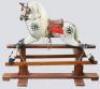 A G&J Lines carved and painted wooden rocking horse, 1920s, - 2