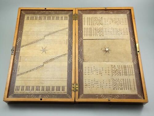 Rare boxed educational Musical Game by Ann Young, patented 1801,