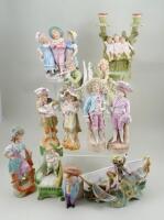 Collection of German bisque figurines, circa 1910s/20s,