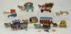 Collection of Erzgebirge wooden toys, 1920s,