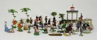 Collection of German lead flat figures,