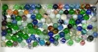 Hundred and thirty Victorian glass Marbles,