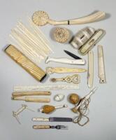 Victorian bone and Ivory miniatures,