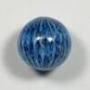 A good blue glass Marble, - 2