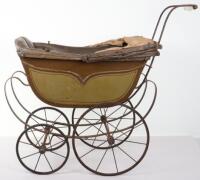 A Victorian child’s Dolls pram, 1890s,