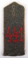 Imperial German 441st Infantry Regiment M-15 Shoulder Strap