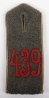 Imperial German 439th Infantry Regiment M-15 Shoulder Strap