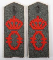 Matched Pair of Imperial German Dragoner-Regiment Konigin Olga (1.Wurttembergisches) Nr 25 M-1908 Shoulder Straps