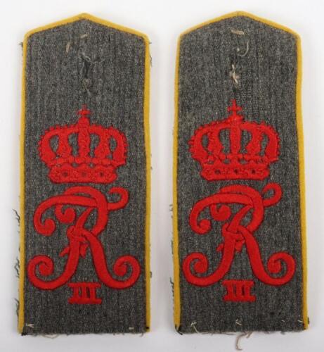 Matched Pair of Private Purchase WW1 German Grenadier-Regiment Konig Friedrich III (Schlesisches) Nr 11 M-15 Shoulder Straps