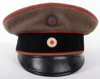 WW1 German M-1910 Hessen / Bremen Artillery & Technical Troops Officers Peaked Cap